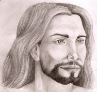 Jesus sketched